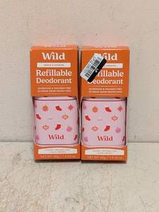 (2) NEW WILD SANTAS COOKIES REFILLABLE DEODORANT