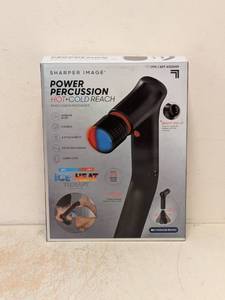 SHARPER IMAGE POWER PERCUSSION HOTCOLD REACH PERCUSSION MASSAGER