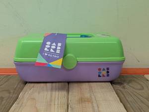 NEW CABOODLES COMPACT CARRYING CASE WITH SWIVEL TRAYS & FASHION MIRROR