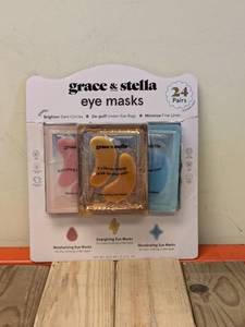 NEW GRACE & STELLA EYE MASKS 24PK