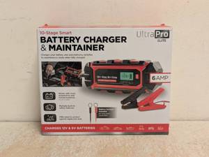 NEW ULTRA PRO ELITE 10-STAGE BATTERY CHARGER & MAINTAINER 6 AMP