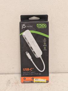 NEW J5 CREATE USB-C TO 4-PORT TYPE C & TYPE A GEN 2 HUB