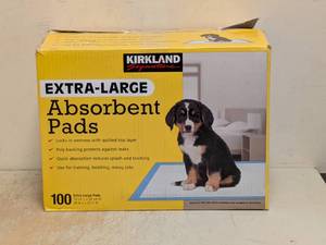 NEW KIRKLAND SIGNATURE EXTRA LARGE ABSORBENT PADS 100CT