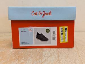 NEW CAT & JACK TODDLER SHANE OXFORD GRAY SIZE 11