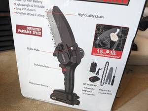 21 VOLT CORDLESS 6-INCH MINI CHAINSAW