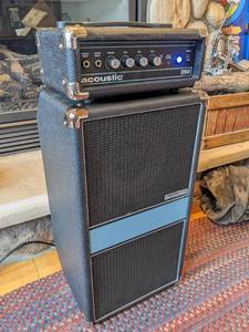 RARE ACOUSTIC 260 BASS AMP & SPEAKER IN ORIGINAL BOX - EXCELLENT CONDITION
