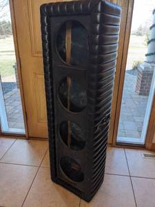 AUTHENTIC 1970s KUSTOM PA ROLLED & PLEATED SPEAKER CABINET
