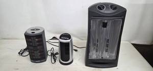 Holmes Space Heater - Bionaire 1-Touch Compact Heater - Comfort Zone Tall Heater (Lot of 3)