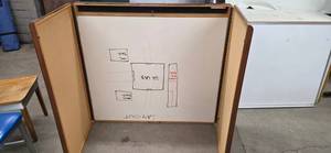 Quartet Monthly Planner - 2-Panel Corkboard & Whiteboard (Wood Frame)