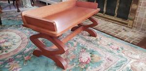 Quality Vintage Wooden Hall Bench wGreat Design