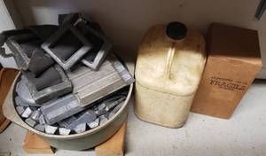 Bucket FULL of Lead Ingots etc&nbsp