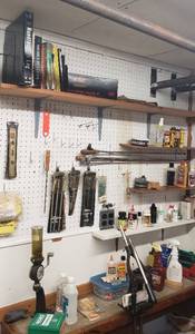 Contents of Wall - Lots of Reloading Items &amp other Tools &amp Supplies