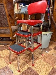 Like-New Red COSCO Stepstool Chair