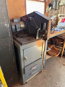 Working Olympic Belt Grinder w Cabinet &amp Lots of Supplies