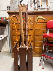 Group of Canes &amp Walking Sticks