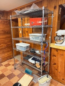 5-Tier Stainless Steel NSF Rolling Rack