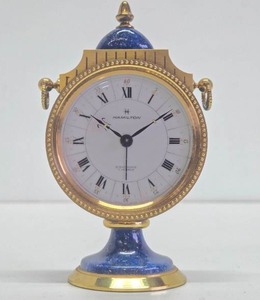 Beautiful Vintage Swiss Made Hamilton 8 Day 7 Jewel Desk Clock