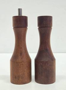 Mid Century Danish Modern Teak wood Skjode Skjern Salt &amp Pepper Grinder Set
