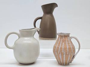 Very Nice Group of Mid Century  Vintage Art Pottery Vases