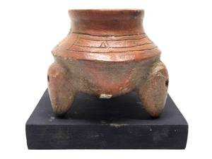 Exceptional Ancient Pre-Columbian, Mesoamerican etc Pottery Collection #6 - Rattle Leg Pre-Columbian Tripod Bowl