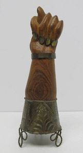 Carved Wood Gerson Bahia Style Hand Sculpture