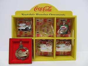 COCA COLA Nostalgic Hanging Christmas Ornaments Wood Shelf