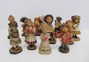 Excellent Group of Italian Carved Wood ANRI Figures #1