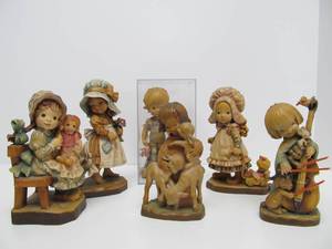 Excellent Group of Italian Carved Wood ANRI Figures #2