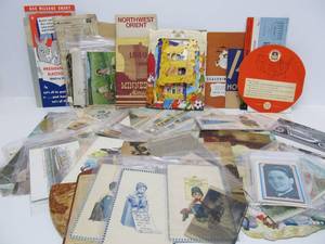 Lot of Old Vintage Postcards Brochures &amp other Ephemera