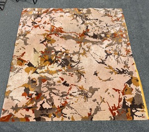 Great Looking LARGE Vintage Cabin Crafts Area Rug