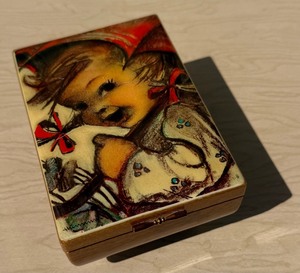 Vintage Hummel Musical Jewelry Trinket Box