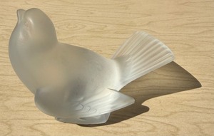 Signed Vintage LALIQUE Glass Bird&nbsp
