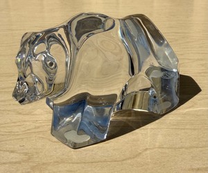 Signed BACCARAT Crystal Bear