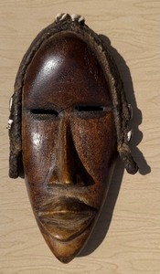 Old Vintage Carved African Dan Mask