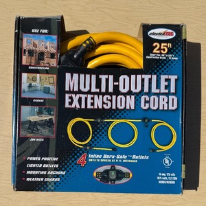 Brand New 25 Multi-Outlet Extension Cord