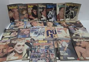 Large Lot of Vintage ROLLING STONE Magazines