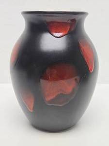 Vintage Poole Pottery Galaxy Vase wLava Glaze - 8