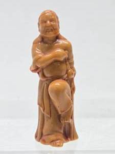 Vintage Carved 3.5 Chinese Luohan Figure