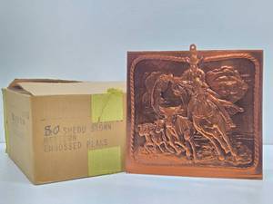 NOS Vintage Case Full of Embossed Foil Western Cowboy Artworks - Shedd Brown&nbsp