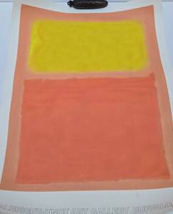 Vintage 1975 MARK ROTHKO Albright Gallery Exhibition Poster