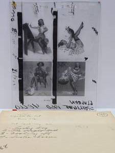 Original 1950s Gil Elvgren Pinup Girl Glass Transfer Plate Artwork wOriginal Envelope #20