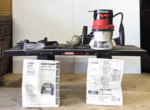 Working CRAFTSMAN Router &amp Router Table wAccessories