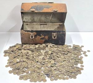 MASSIVE Collection of Vintage North Hennepin Transit Company Fare Tokens&nbsp