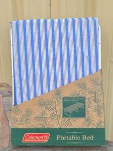 NOS Unused Vintage COLEMAN Portable Camping Bed