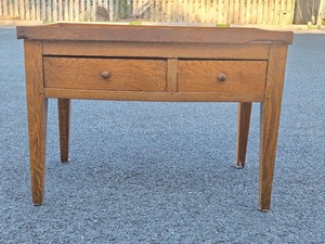 Antique Oak 2-Drawer Cabinet