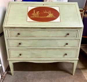 Lovely Vintage Painted Secretary