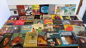 Lot of Approx 35 Vintage Vinyl Records - Mixed Genre - Rock, Pop, Country, etc #6