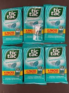 GA 4 - Tic Tac Wintergreen Mints - 6 Bags (4-Packs Each)