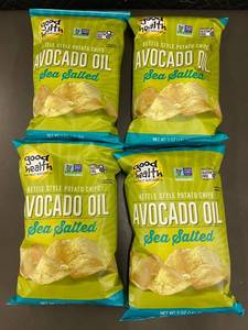 TX 6 - Good Health Avocado Oil Sea Salted Kettle Style Potato Chips (Lot of 4)