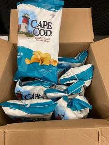 SD 4 - Cape Cod Sea Salt & Vinegar Kettle-Cooked Potato Chips 5 oz Bags (Lot of 8)